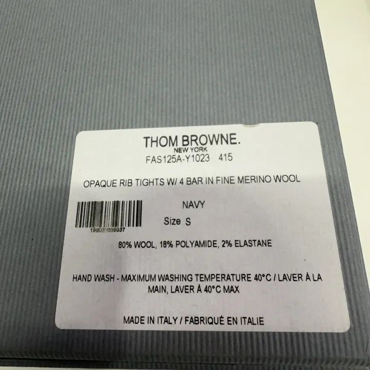 Thom Browne Thom Browne Women's Striped Wool Tights 0079 Size 22" - 4 Thumbnail
