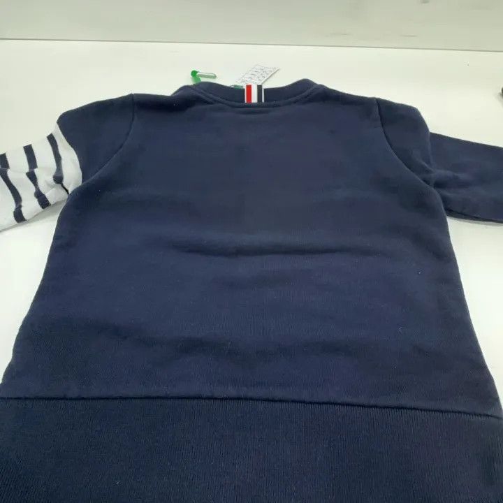 Thom Browne Thom Browne Navy Blue Logo Sweatshirt for Women 0079 Size M / US 6-8 / IT 42-44 - 10 Thumbnail