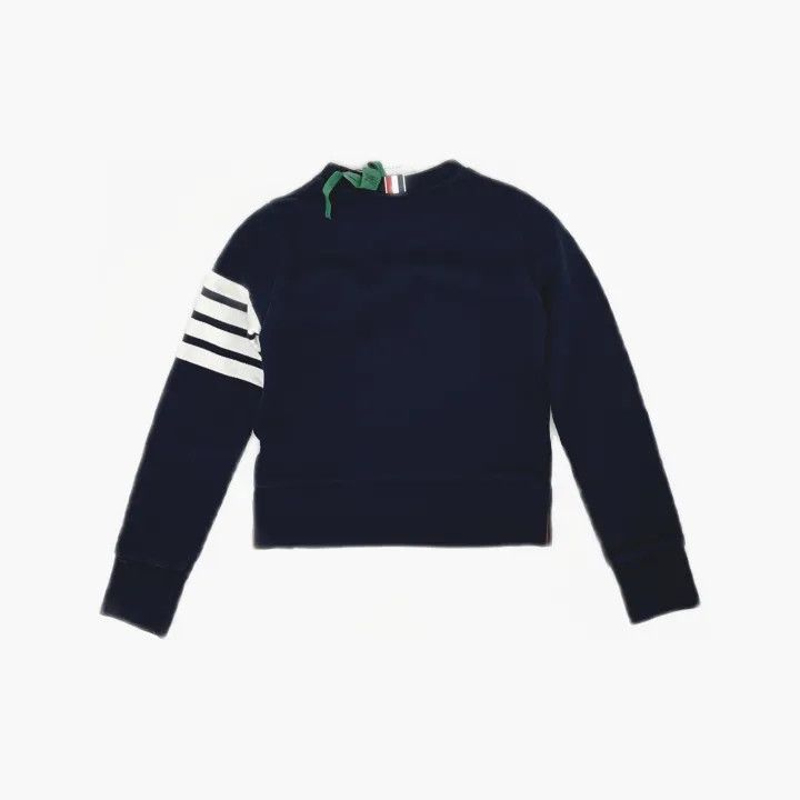 Thom Browne Thom Browne Navy Blue Logo Sweatshirt for Women 0079 Size M / US 6-8 / IT 42-44 - 3 Thumbnail