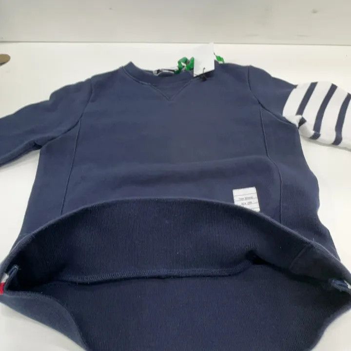Thom Browne Thom Browne Navy Blue Logo Sweatshirt for Women 0079 Size M / US 6-8 / IT 42-44 - 8 Thumbnail