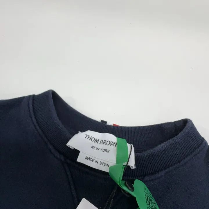 Thom Browne Thom Browne Navy Blue Logo Sweatshirt for Women 0079 Size M / US 6-8 / IT 42-44 - 6 Thumbnail