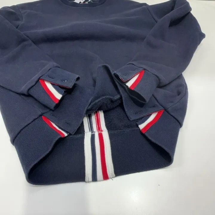 Thom Browne Thom Browne Women's Navy Blue Sweatshirt 0079 Size M / US 6-8 / IT 42-44 - 7 Thumbnail