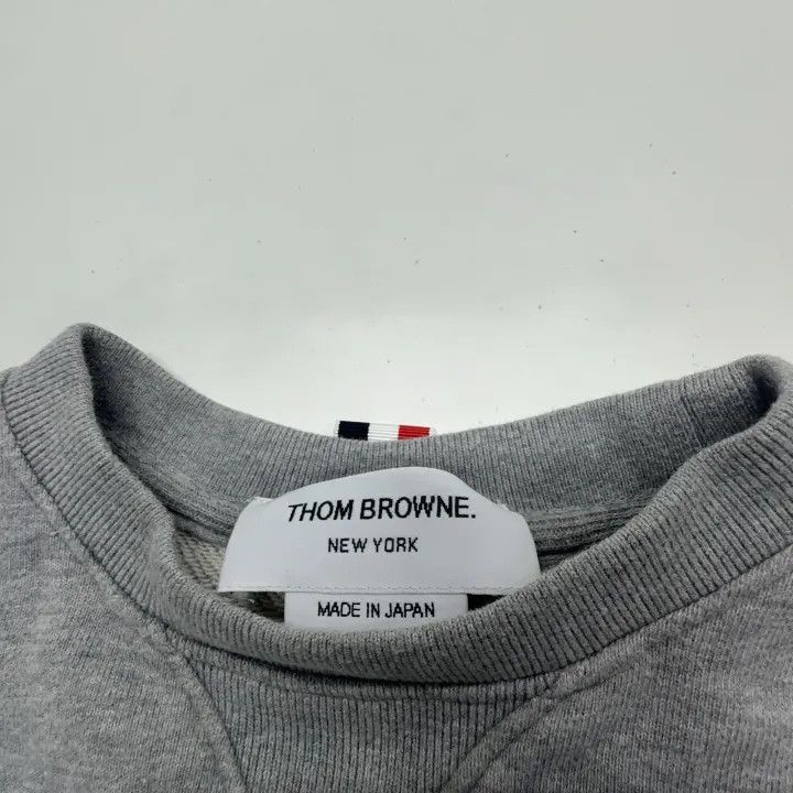 Thom Browne Thom Browne Grey Striped Sweatshirt for Women 0079 Size S / US 4 / IT 40 - 6 Thumbnail