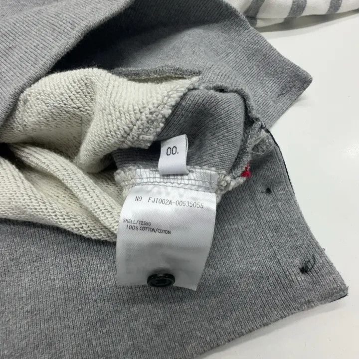 Thom Browne Thom Browne Grey Striped Sweatshirt for Women 0079 Size S / US 4 / IT 40 - 5 Thumbnail
