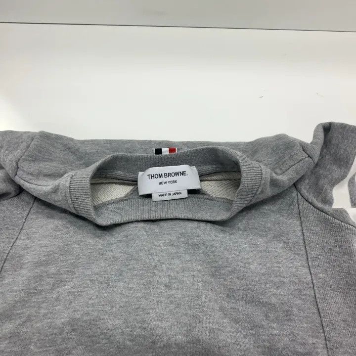 Thom Browne Thom Browne Grey Striped Sweatshirt for Women 0079 Size S / US 4 / IT 40 - 7 Thumbnail
