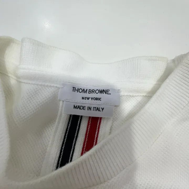 Thom Browne Thom Browne Short Sleeve T-Shirt with Stripes 0079 Size S / US 4 / IT 40 - 5 Thumbnail