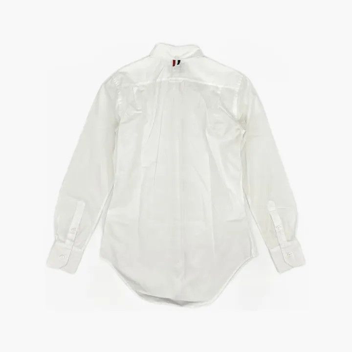 Thom Browne Thom Browne White Long Sleeve Fitted Shirt 0079 Size M / US 6-8 / IT 42-44 - 3 Thumbnail
