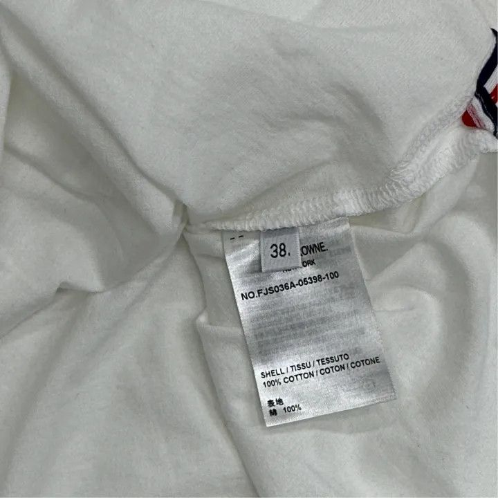 Thom Browne Thom Browne Plain White Casual T-Shirt for Women 0079 Size S / US 4 / IT 40 - 3 Thumbnail