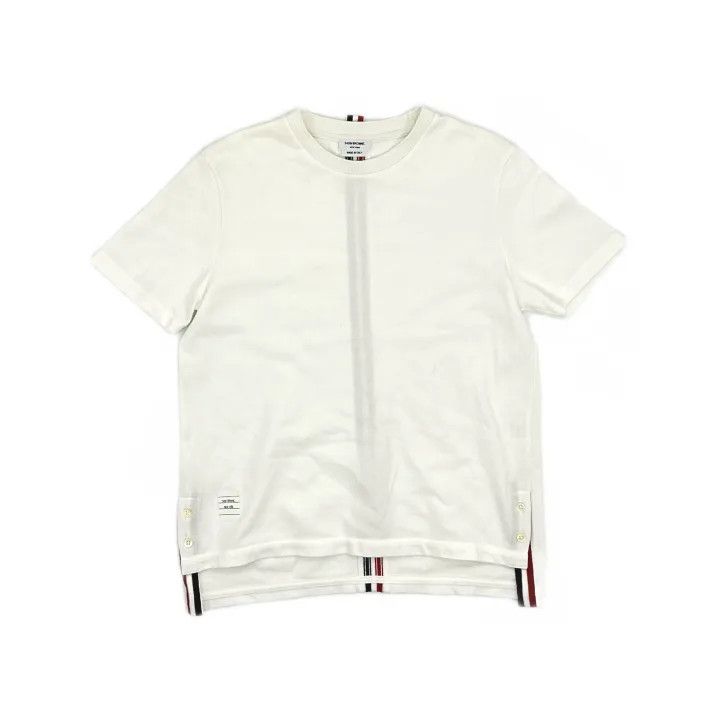 Thom Browne Thom Browne White Short Sleeve T-Shirt 0079 Size L / US 10 / IT 46 - 2 Thumbnail