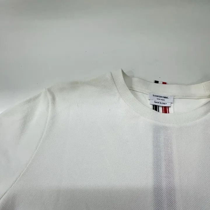 Thom Browne Thom Browne White Short Sleeve T-Shirt 0079 Size L / US 10 / IT 46 - 7 Thumbnail