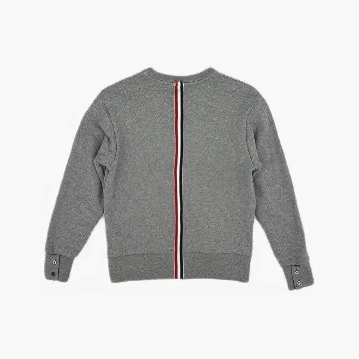 Thom Browne Thom Browne Gray Striped Pullover Sweatshirt for Women 0079 Size M / US 6-8 / IT 42-44 - 3 Thumbnail