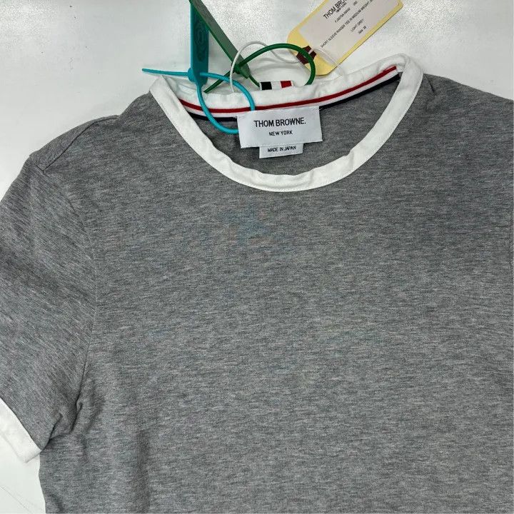 Thom Browne Thom Browne Gray Short Sleeve T-Shirt 0079 Size S / US 4 / IT 40 - 5 Thumbnail