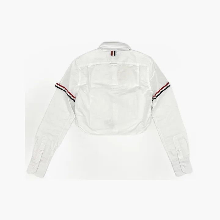Thom Browne Thom Browne White Crop Long Sleeve Shirt 0079 Size M / US 6-8 / IT 42-44 - 3 Thumbnail