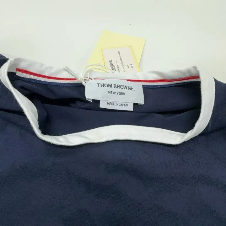 Thom Browne Thom Browne Asymmetric Hem Short Sleeve T-Shirt 0079 Size M / US 6-8 / IT 42-44 - 8 Thumbnail