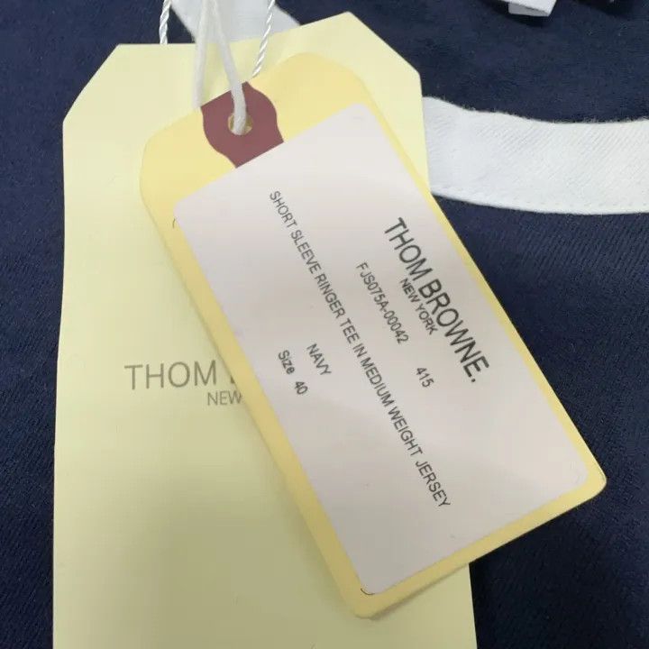 Thom Browne Thom Browne Asymmetric Hem Short Sleeve T-Shirt 0079 Size M / US 6-8 / IT 42-44 - 5 Thumbnail