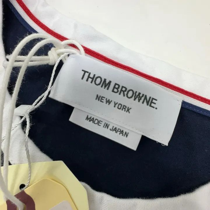 Thom Browne Thom Browne Asymmetric Hem Short Sleeve T-Shirt 0079 Size M / US 6-8 / IT 42-44 - 6 Thumbnail