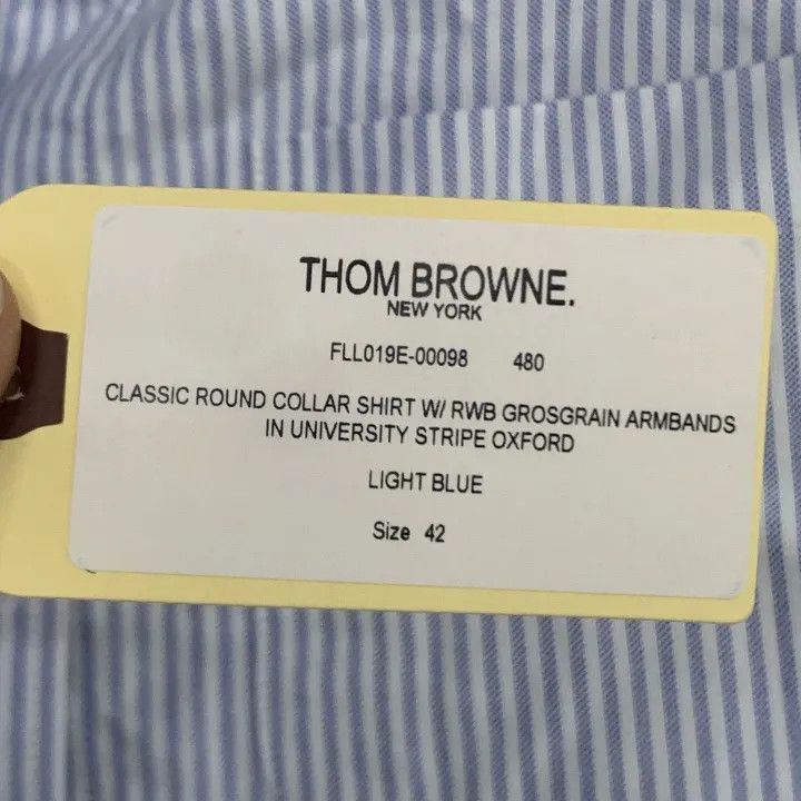 Thom Browne Thom Browne Striped Long Sleeve Shirt for Women 0079 Size L / US 10 / IT 46 - 2 Thumbnail