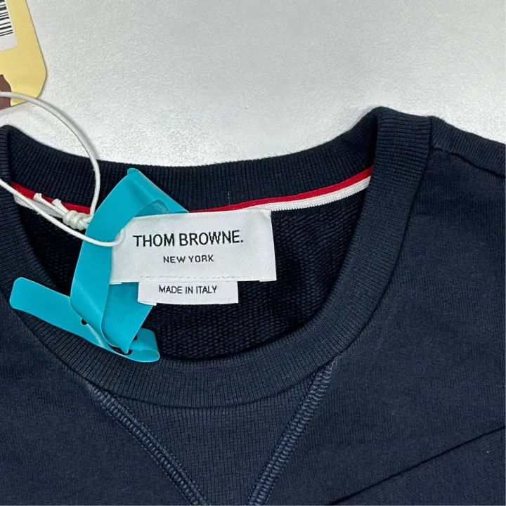 Thom Browne Thom Browne Colorblock Striped Sweatshirt for Women 0079 Size L / US 10 / IT 46 - 3 Thumbnail