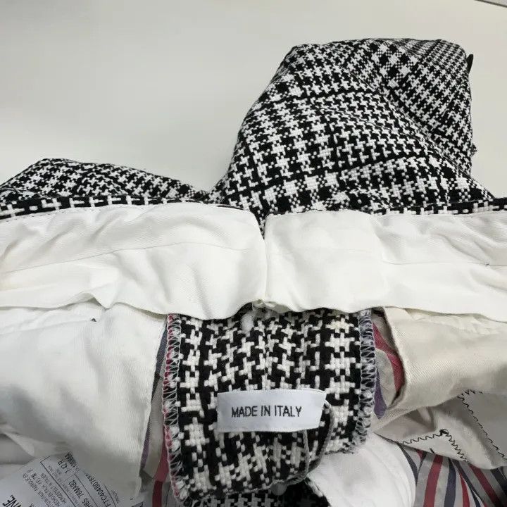 Thom Browne Thom Browne Black Check High-Waisted Shorts 0079 Size 42" / US 20 - 6 Thumbnail