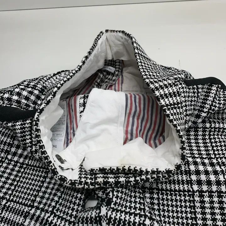 Thom Browne Thom Browne Black Check High-Waisted Shorts 0079 Size 42" / US 20 - 7 Thumbnail