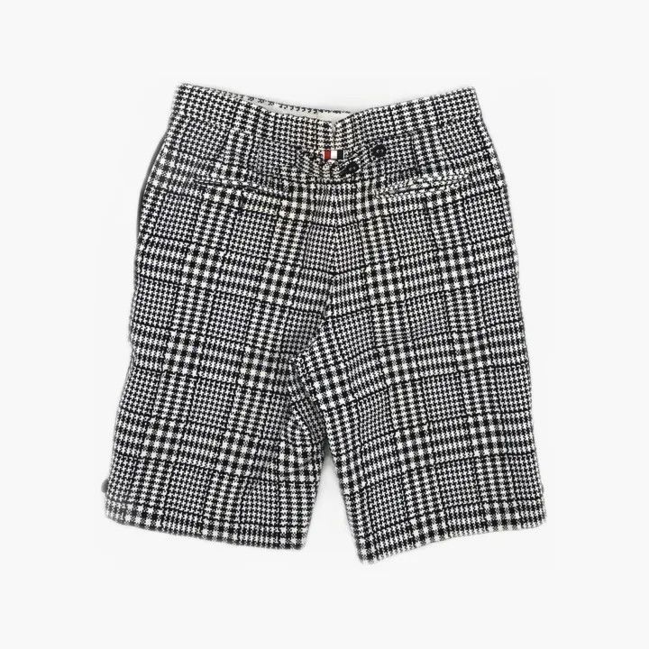 Thom Browne Thom Browne Black Check High-Waisted Shorts 0079 Size 42" / US 20 - 3 Thumbnail