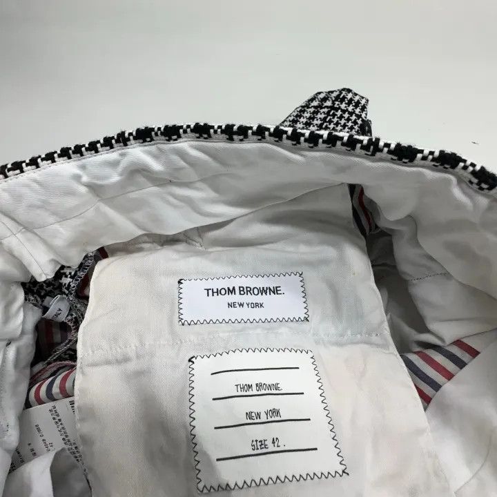Thom Browne Thom Browne Black Check High-Waisted Shorts 0079 Size 42" / US 20 - 5 Thumbnail
