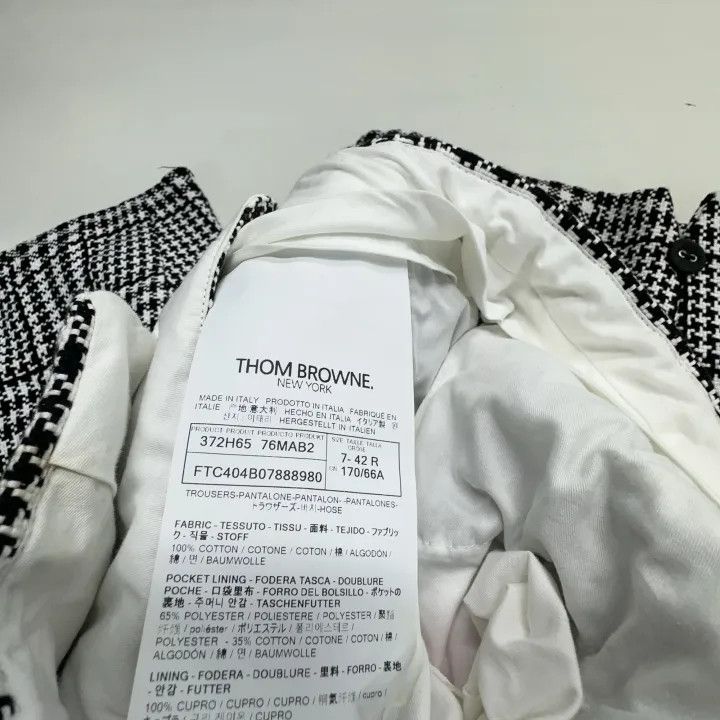 Thom Browne Thom Browne Black Check High-Waisted Shorts 0079 Size 42" / US 20 - 4 Thumbnail