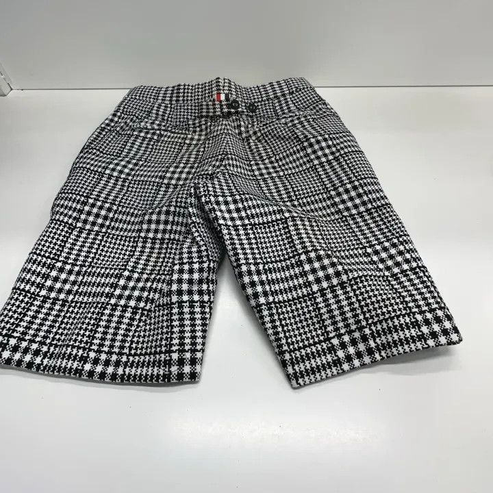Thom Browne Thom Browne Black Check High-Waisted Shorts 0079 Size 42" / US 20 - 9 Thumbnail