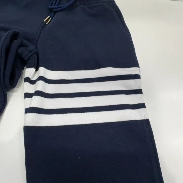 Thom Browne Thom Browne Classic Navy Sweatpants with Logo 0079 Size 40" / US 18 - 9 Thumbnail