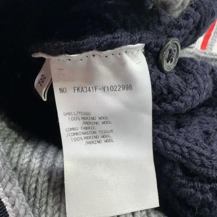 Thom Browne Thom Browne Color Blocked Cable Knit Sweater 0079 Size S / US 4 / IT 40 - 4 Thumbnail