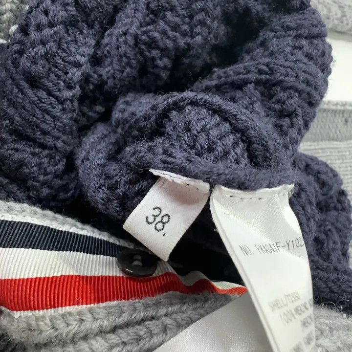 Thom Browne Thom Browne Color Blocked Cable Knit Sweater 0079 Size S / US 4 / IT 40 - 5 Thumbnail