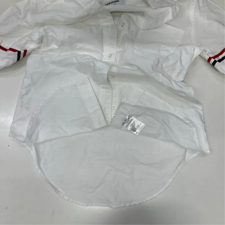 Thom Browne Thom Browne White Long Sleeve Shirt 0079 Size M / US 6-8 / IT 42-44 - 5 Thumbnail