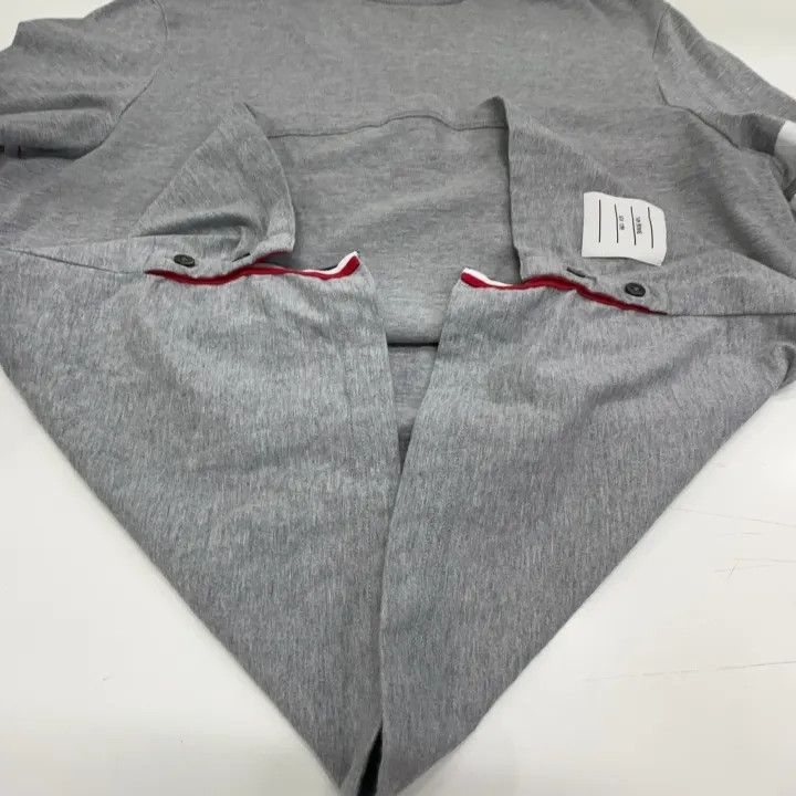 Thom Browne Thom Browne Gray Classic Waffle Zip Sweatshirt 0079 Size M / US 6-8 / IT 42-44 - 6 Thumbnail
