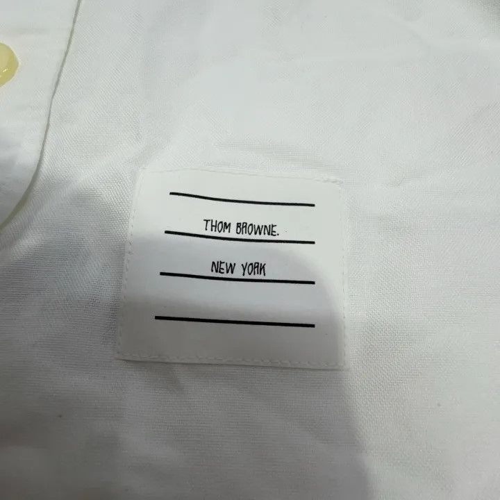 Thom Browne Thom Browne White RWB Stripe Long Sleeve Shirt 0079 Size M / US 6-8 / IT 42-44 - 6 Thumbnail
