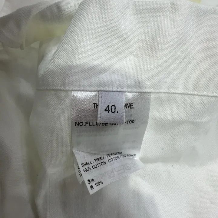 Thom Browne Thom Browne White RWB Stripe Long Sleeve Shirt 0079 Size M / US 6-8 / IT 42-44 - 4 Thumbnail