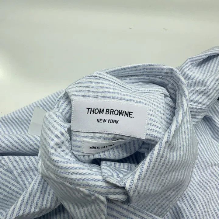 Thom Browne Thom Browne Classic Striped Long Sleeve Shirt 0079 Size M / US 6-8 / IT 42-44 - 6 Thumbnail