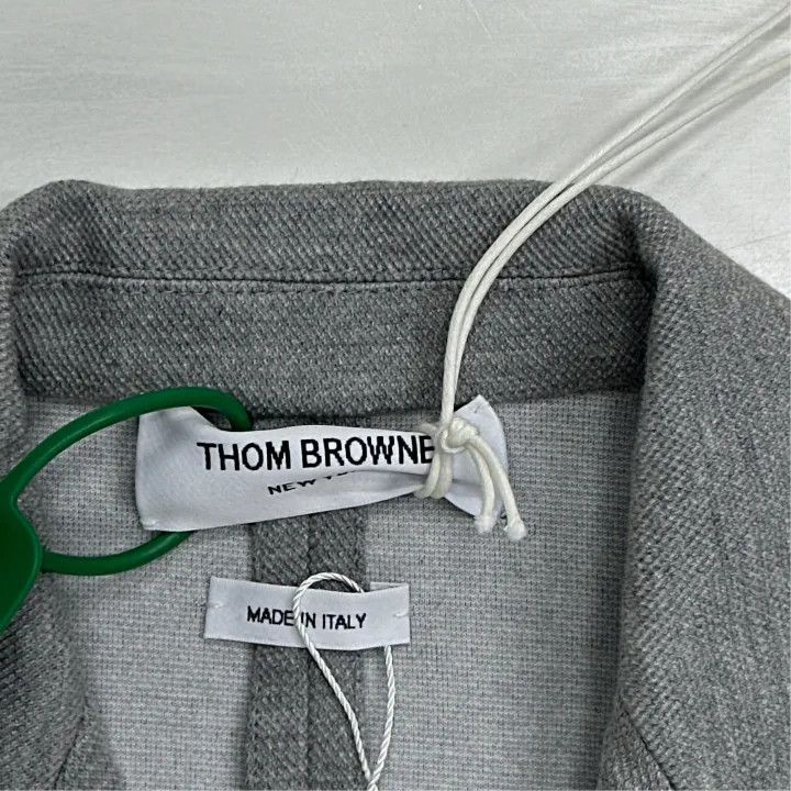 Thom Browne Thom Browne Gray Striped Blazer for Women 0079 Size S / US 4 / IT 40 - 3 Thumbnail