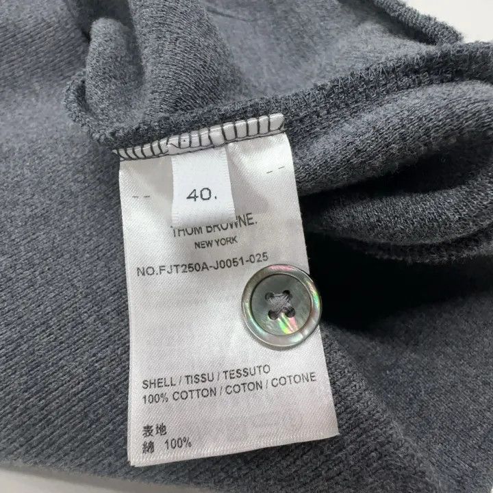 Thom Browne Thom Browne Women's Solid Grey Casual Sweater 0079 Size M / US 6-8 / IT 42-44 - 6 Thumbnail