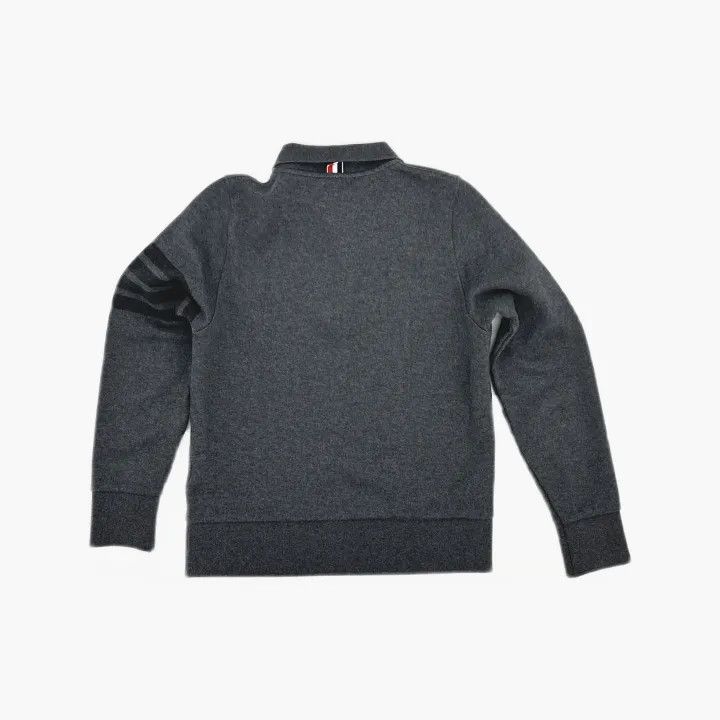 Thom Browne Thom Browne Women's Solid Grey Casual Sweater 0079 Size M / US 6-8 / IT 42-44 - 3 Thumbnail