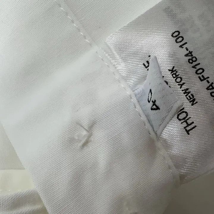 Thom Browne Thom Browne Long Sleeve White Shirt with Logo 0079 Size M / US 6-8 / IT 42-44 - 6 Thumbnail