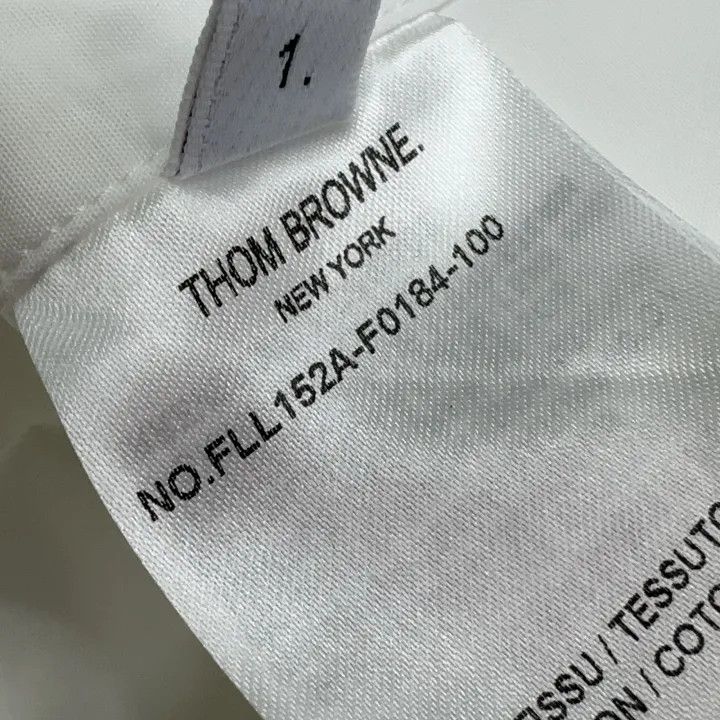 Thom Browne Thom Browne Long Sleeve White Shirt with Logo 0079 Size M / US 6-8 / IT 42-44 - 5 Thumbnail