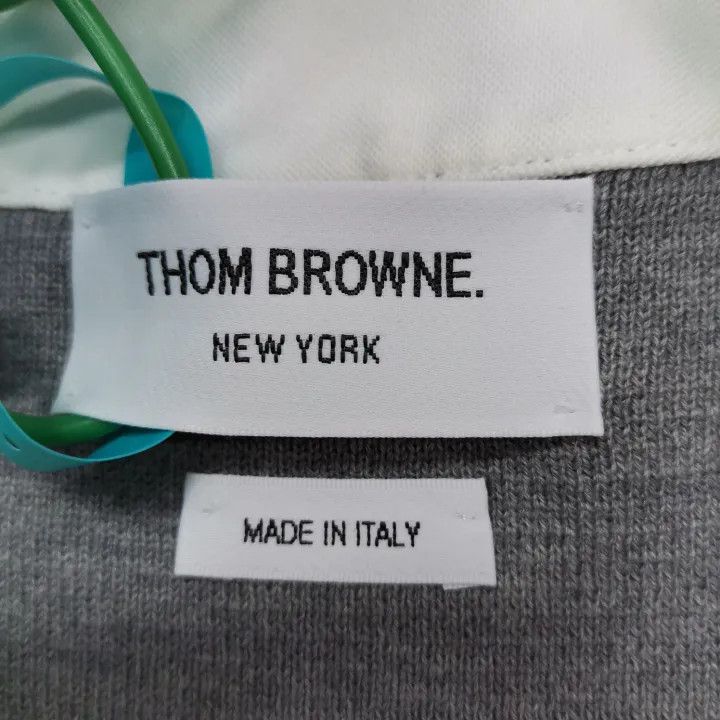Thom Browne Thom Browne Gray Striped Knit Long Sleeve Top 0079 Size M / US 6-8 / IT 42-44 - 4 Thumbnail