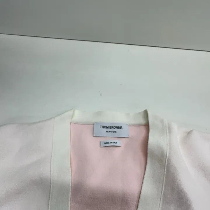 Thom Browne Thom Browne Striped Detail Cardigan for Women 0079 Size XS / US 0-2 / IT 36-38 - 6 Thumbnail