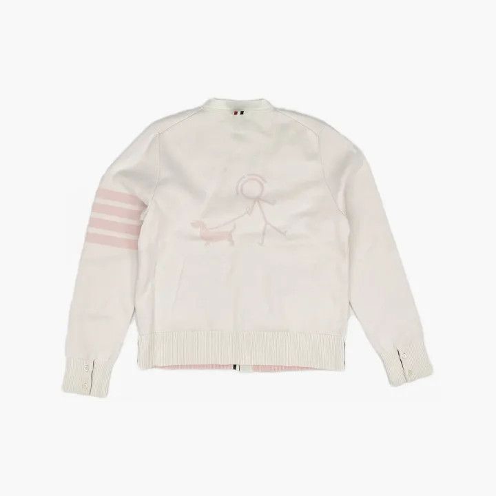 Thom Browne Thom Browne Striped Detail Cardigan for Women 0079 Size XS / US 0-2 / IT 36-38 - 3 Thumbnail