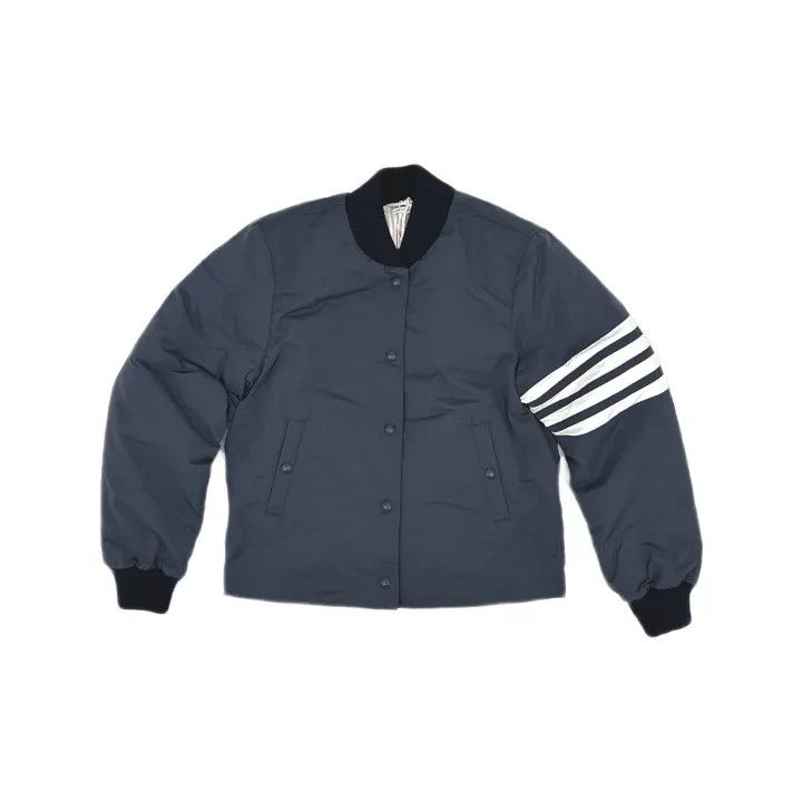 Thom Browne Thom Browne Women's Down Jacket with Four Stripes 0079 Size L / US 10 / IT 46 - 2 Thumbnail