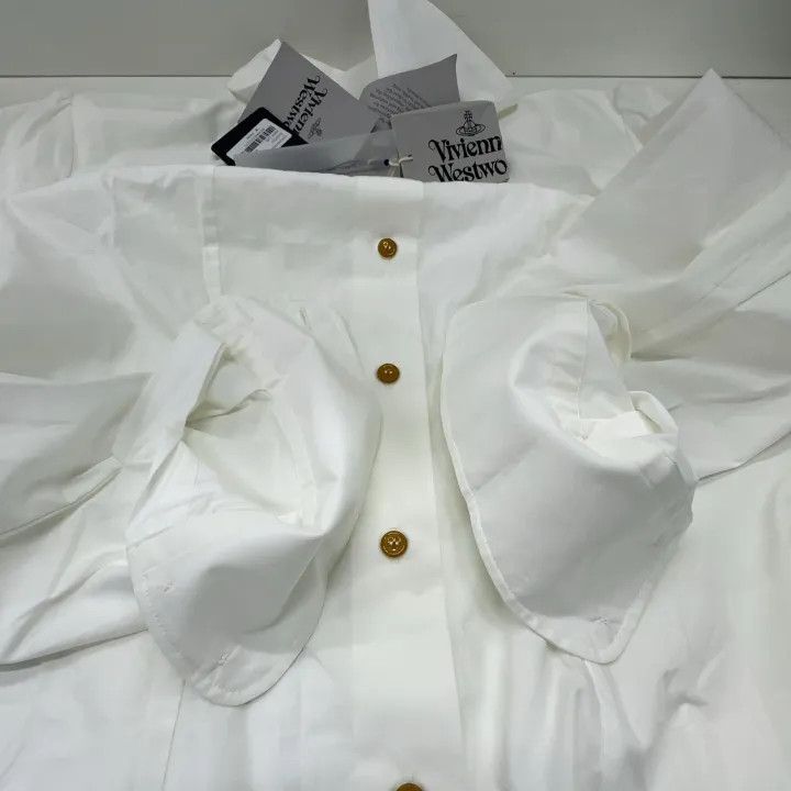 Vivienne Westwood Vivienne Westwood Long Sleeve White Shirt 0079 Size L / US 10 / IT 46 - 9 Thumbnail