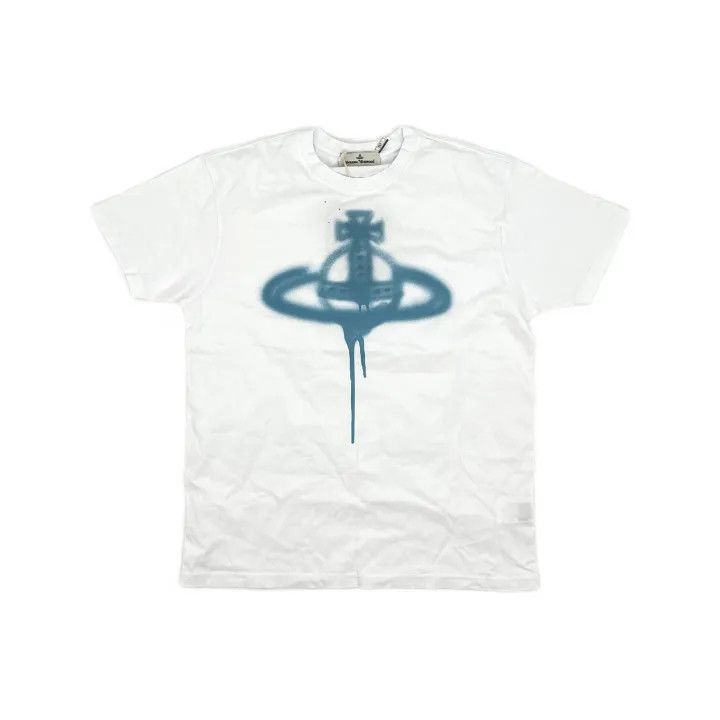 Vivienne Westwood Vivienne Westwood SS23 White Spray Print T-Shirt 0079 Size L / US 10 / IT 46 - 2 Thumbnail