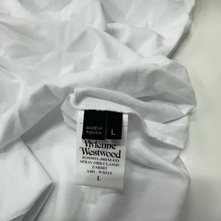 Vivienne Westwood Vivienne Westwood SS23 White Spray Print T-Shirt 0079 Size L / US 10 / IT 46 - 4 Thumbnail