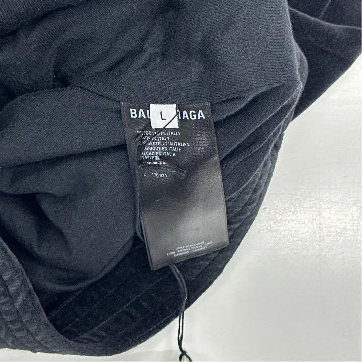 Balenciaga Balenciaga Black Velvet Zip Hoodie 0079 Size L / US 10 / IT 46 - 3 Thumbnail