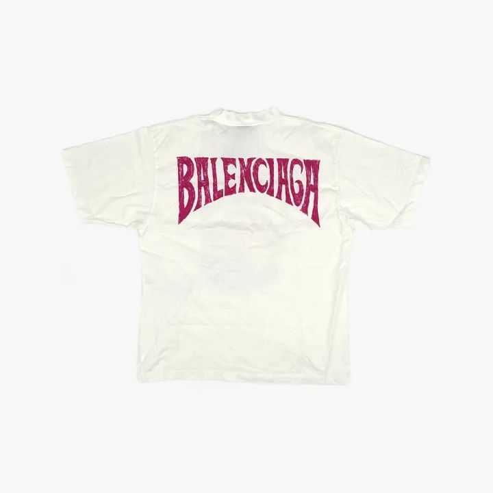 Balenciaga Balenciaga Beach Graphic T-Shirt for Women 0079 Size M / US 6-8 / IT 42-44 - 3 Thumbnail